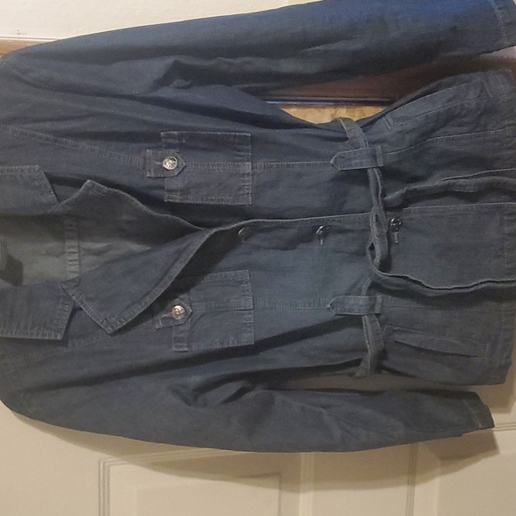 French Cuff denim blazer/ jacket - Picture 3 of 4